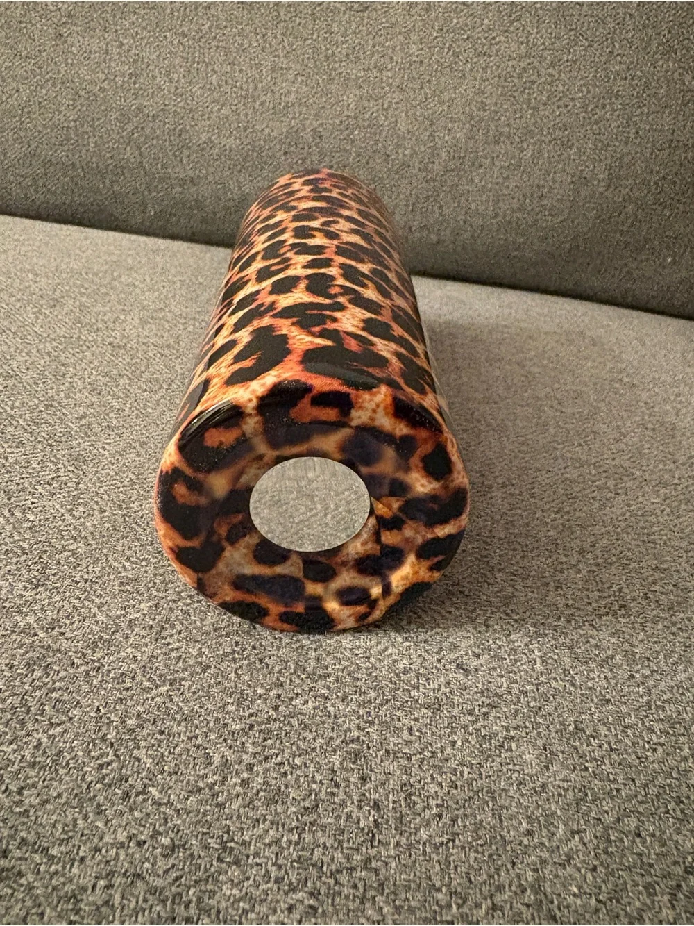 Leopard Print Decorative Tumbler - Brown